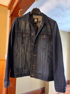 Route 66 Men's Dark Indigo Denim Jacket Vintage NWOT Mens Medium Never worn!